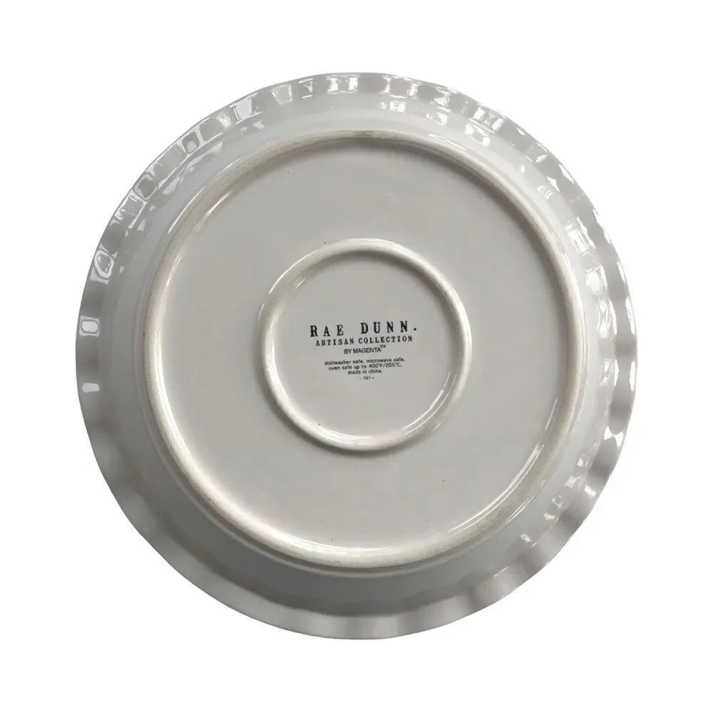 Rae Dunn Thanksgiving BLESSED Pie Plate with Pumpkin NWOT